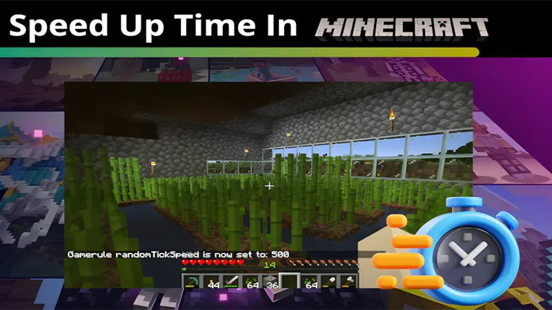 Lệnh Tua Nhanh Thời Gian Trong Minecraft⏩ ☀️ | Cho Người Mới Bắt Đầu