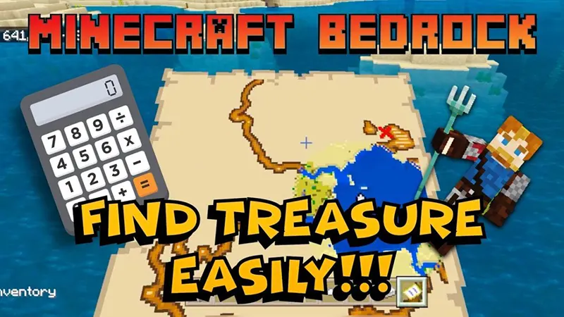 Buried treasure và bản đồ kho báu (MCPE 1. 4. 4)