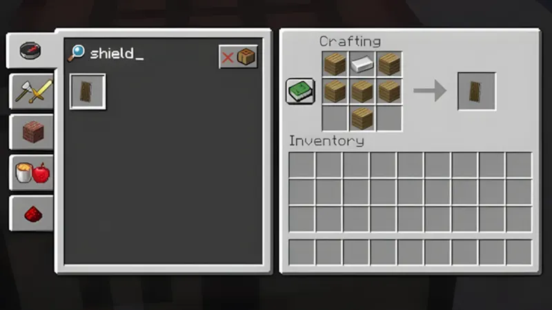 Cách chế tạo khiên trong Minecraft