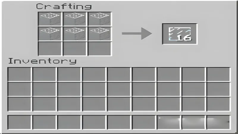 Cách tạo ra vách kính trong Minecraft