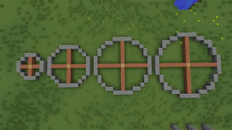 Có thể tạo một vòng tròn với Minecraft không?