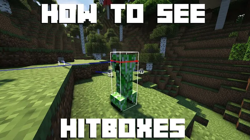Debug F3 + B – hiển thị hitbox entity