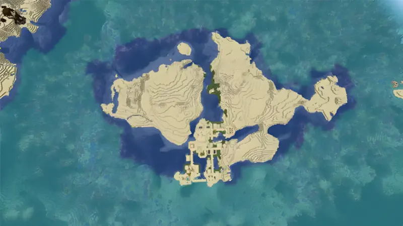 Desert Village on a Coral Reef Island