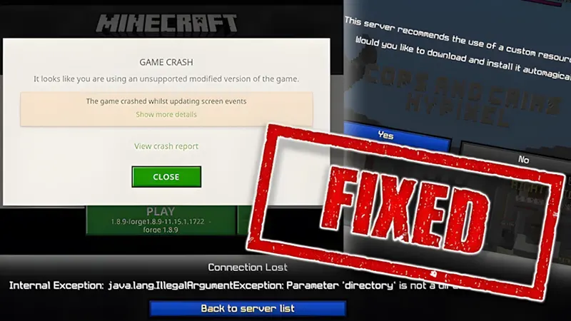 Cách khắc phục lỗi không vào game, không tải được Minecraft