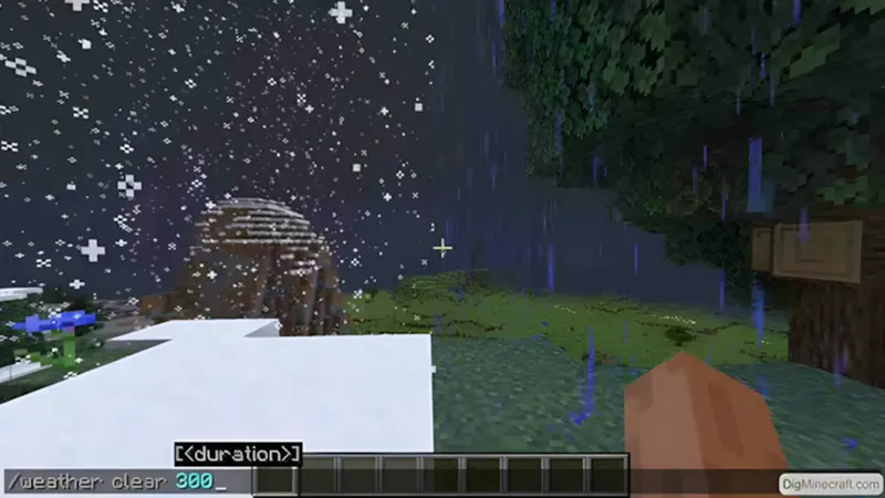 Lệnh thời tiết trong Minecraft