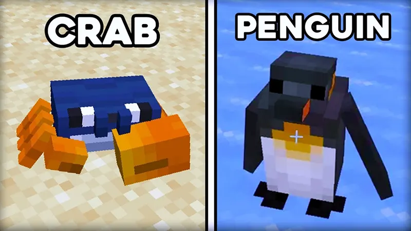 Mobs mới và khả năng tương tác