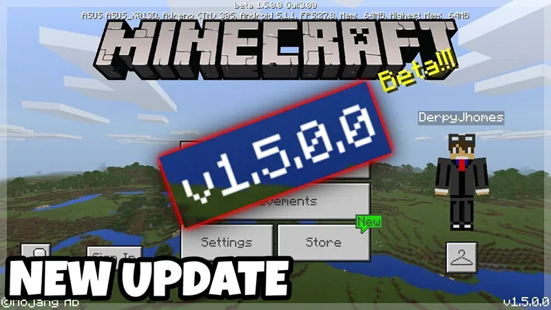 So sánh Minecraft 1. 5. 0 với phiên bản trước đó