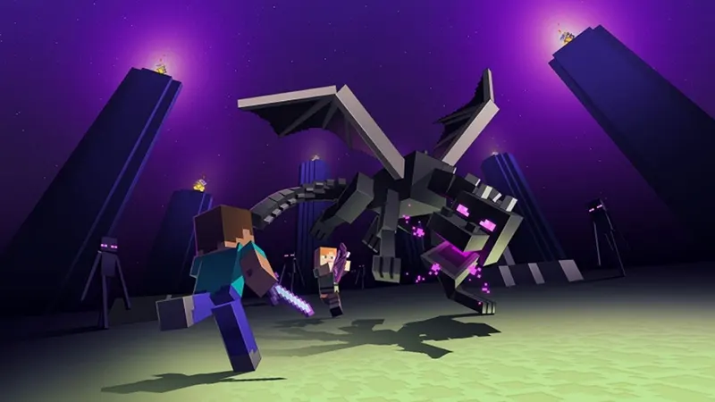 The End dimension và Ender Dragon