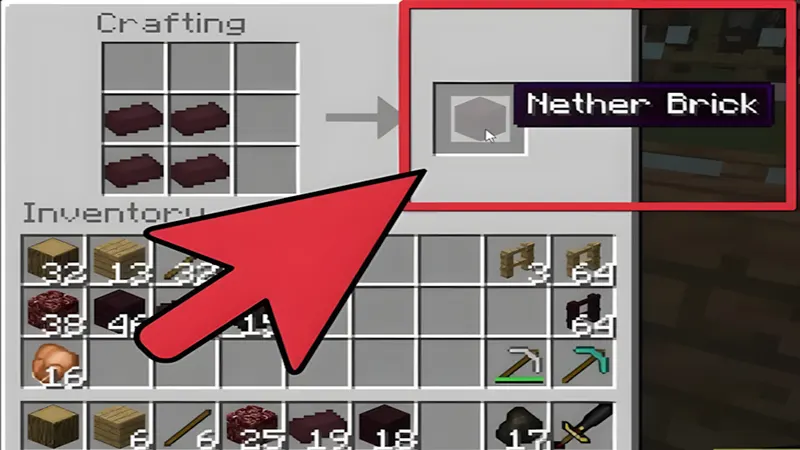 Thu thập nguyên vật liệu netherrack