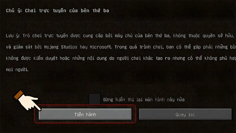 Bước 1: Truy cập chế độ Multiplayer