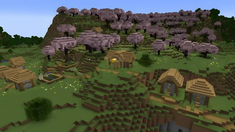 Cherry blossom village