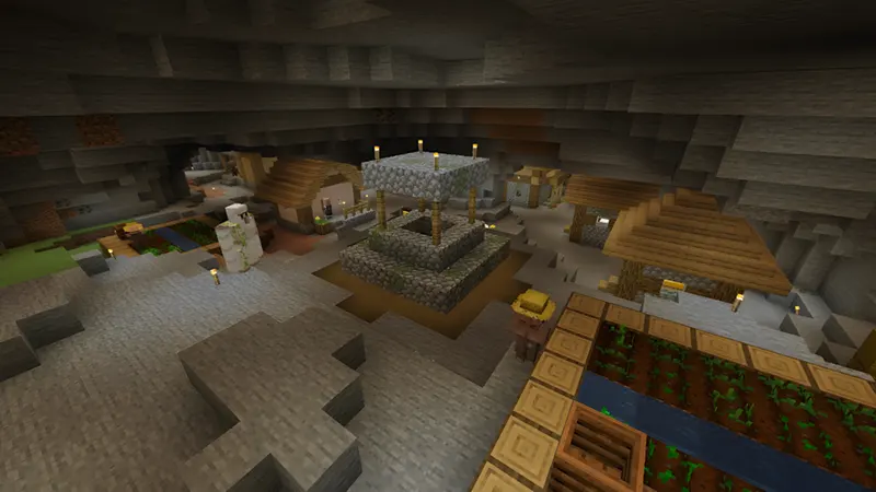Partially Underground Village