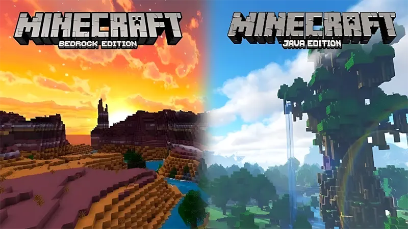 So sánh đồ hoạ và hiệu năng trong Minecraft Java và Bedrock